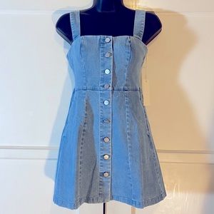 Capulet Lydia Denim Buttoned Mini Dress XS NWT